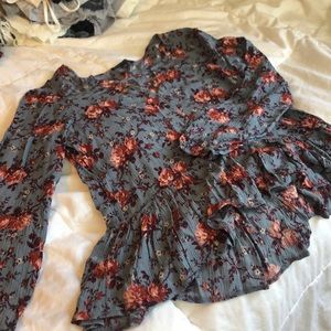 Floral Flowy Boho Blouse